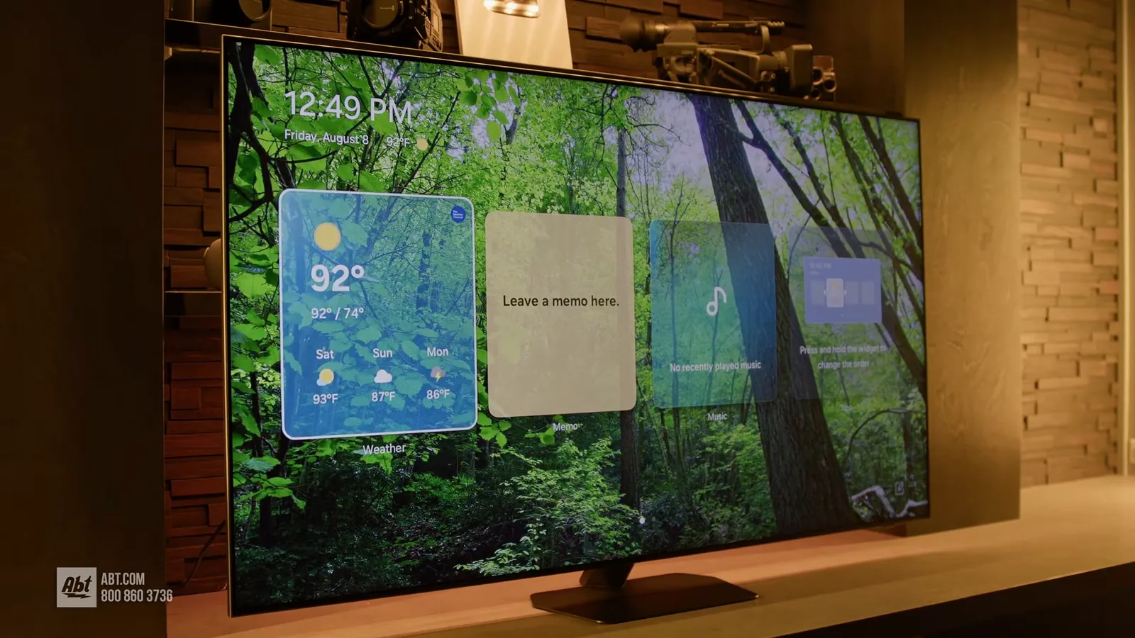 Recurso Daily Board exibindo painel de informações com widgets na tela