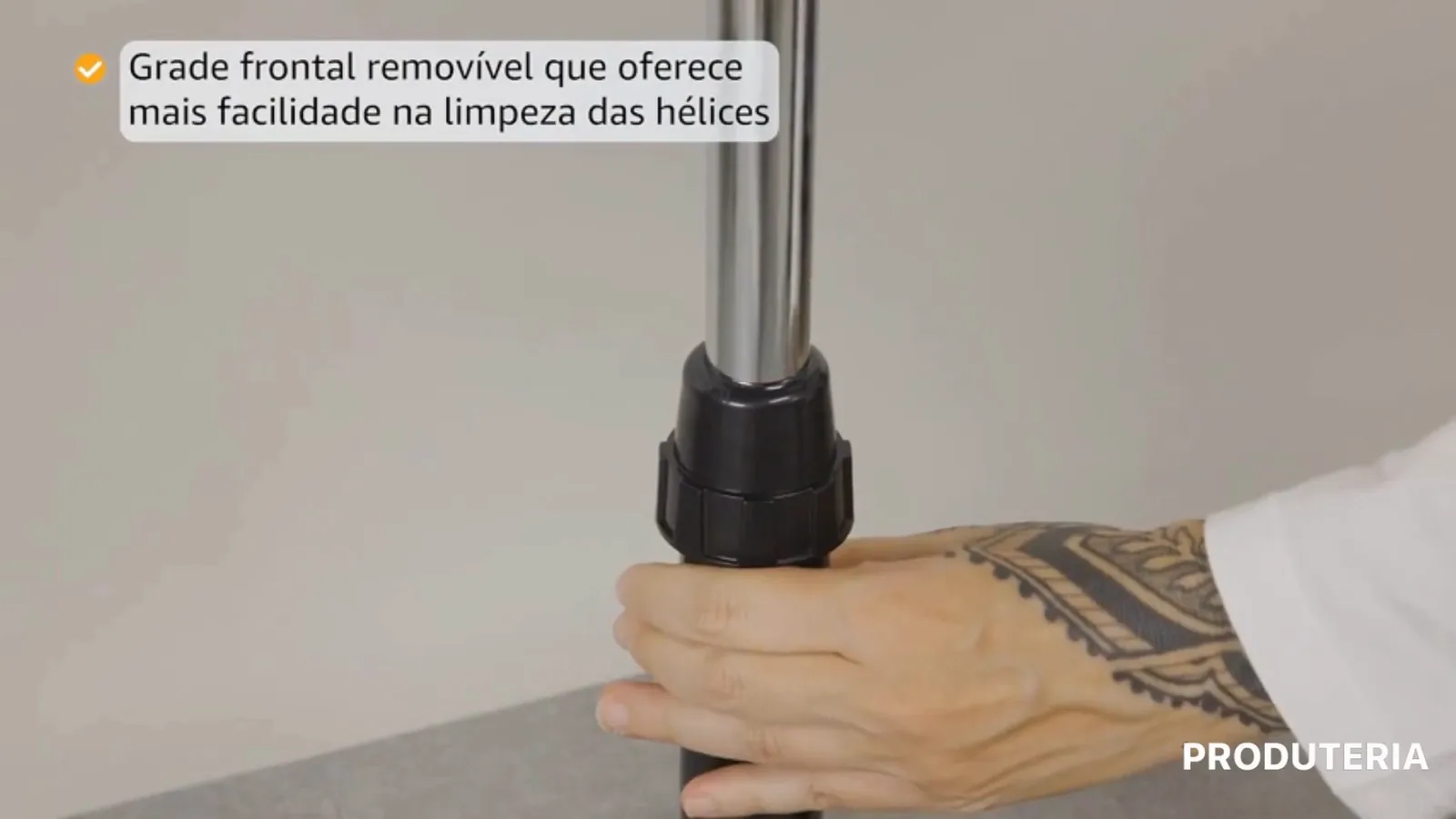 Trava da coluna regulável com tubo cromado do Mondial Super Power