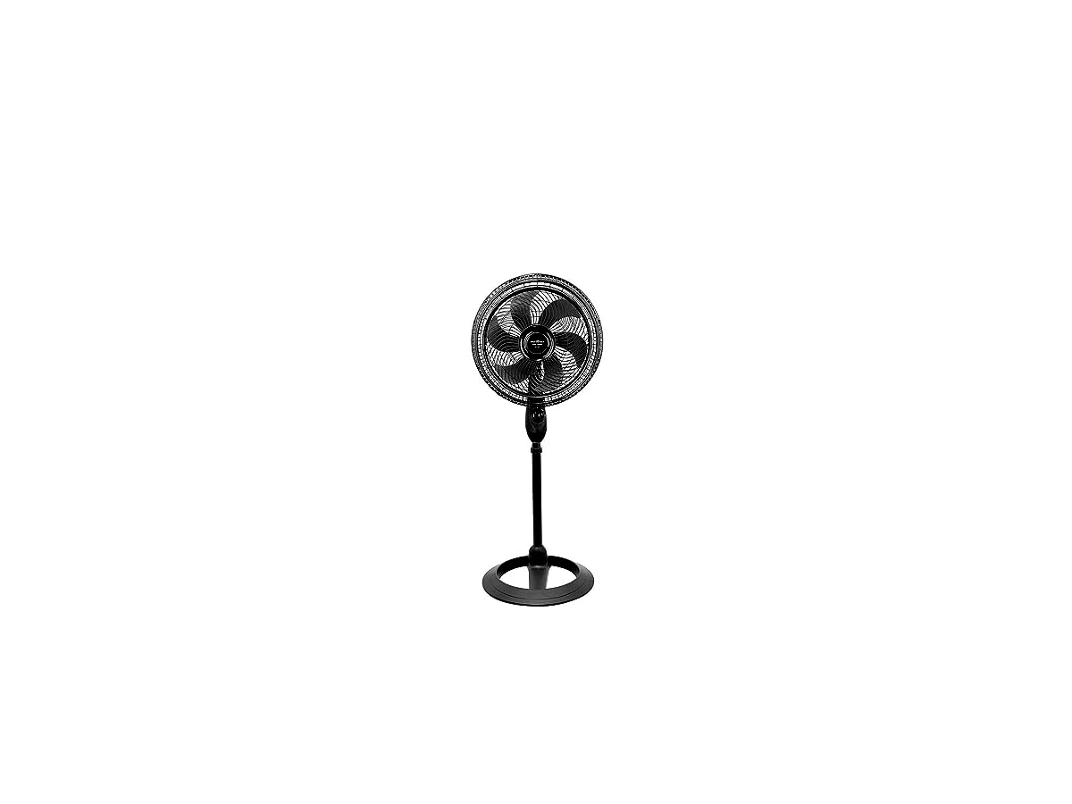 Ventilador de coluna 40cm 6 pás 160W Britânia Maxx Force BVT450 com diâmetro da hélice, pás e potência confirmados.