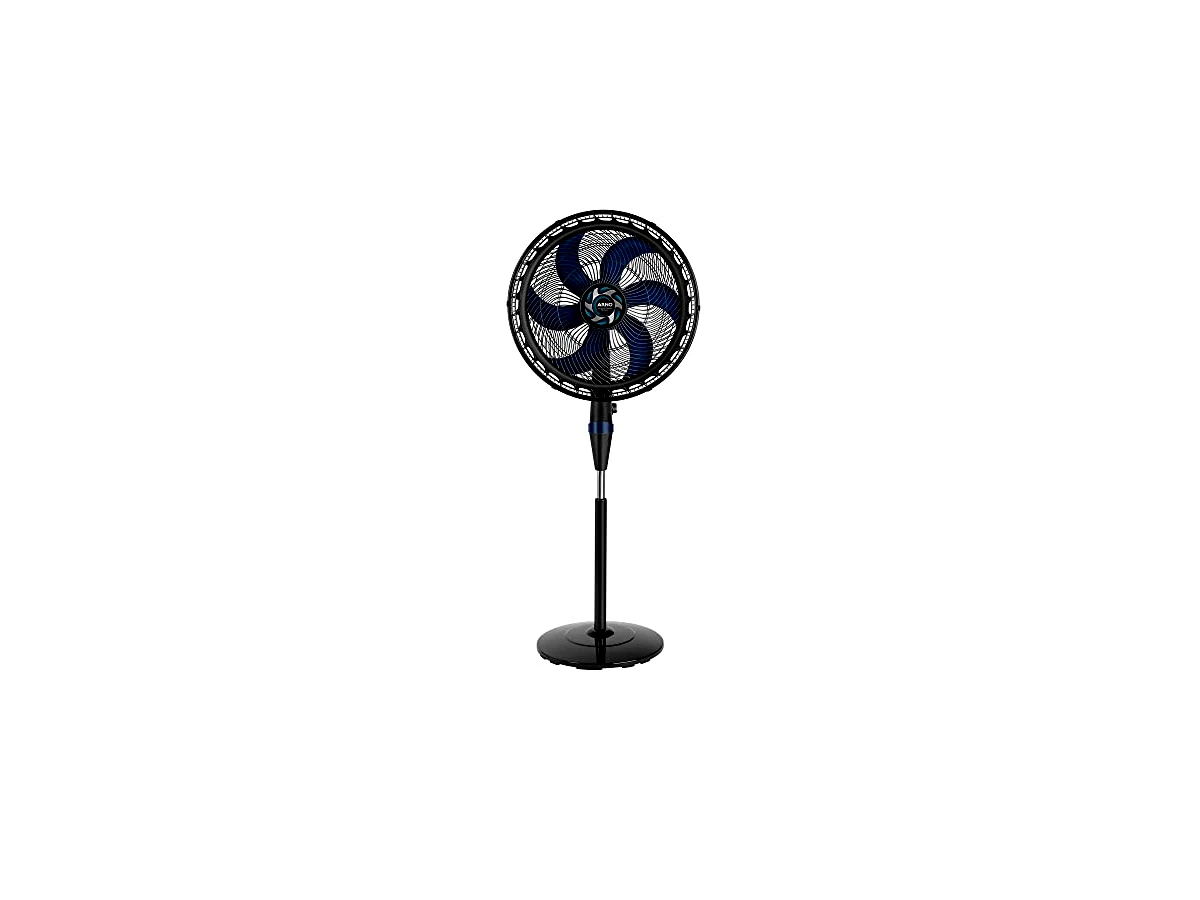 Ventilador de coluna 50cm 6 pás 140W Arno Xtreme Force Breeze VB52 com potência e hélice de 48cm identificadas no registro oficial.