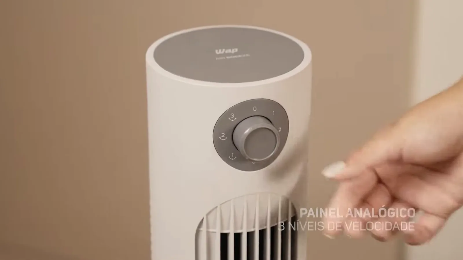 Seletor de velocidades e controle de oscilação do ventilador de torre