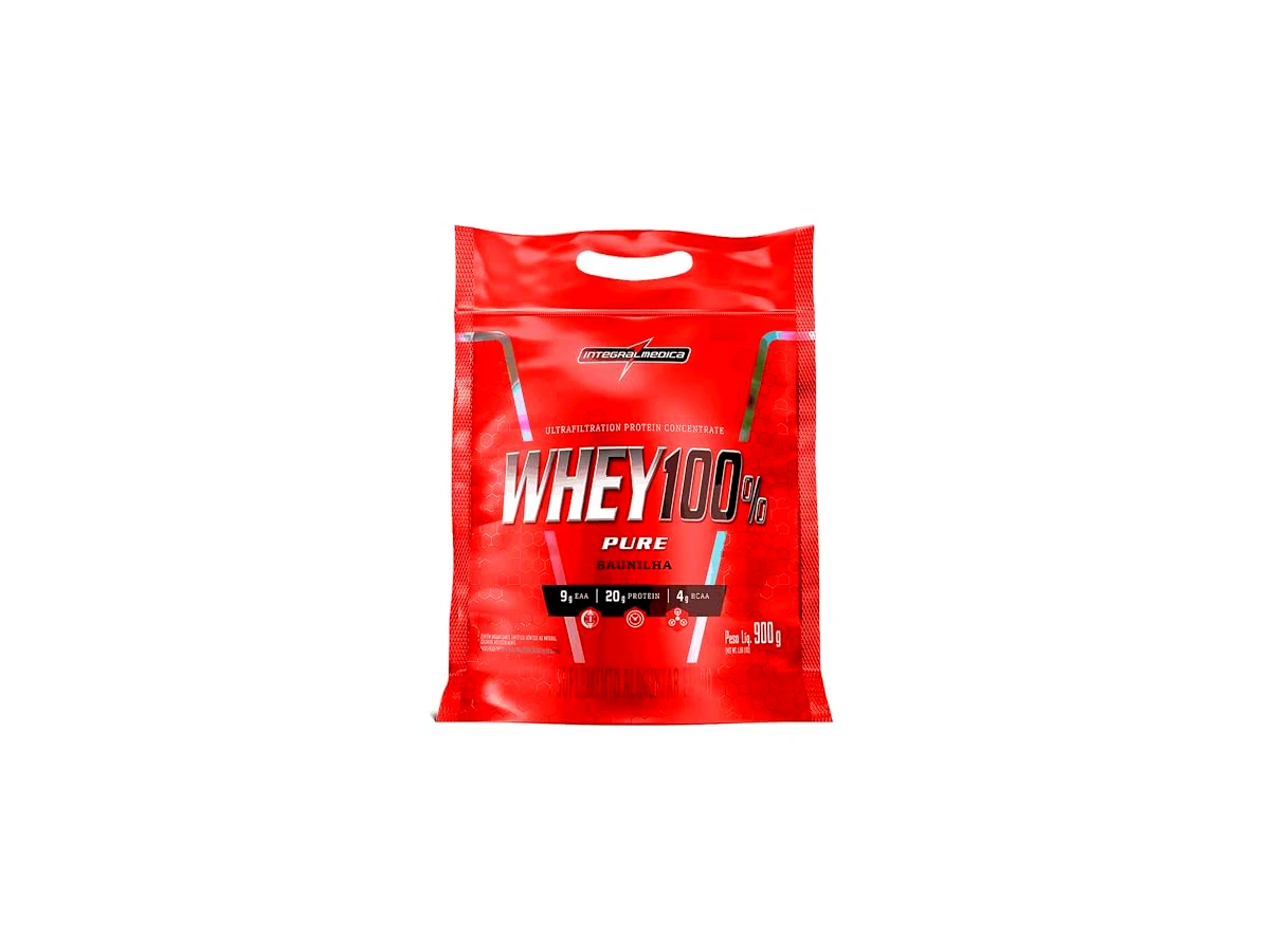 Whey protein concentrado 21g de proteína Integralmédica Whey 100% Pure