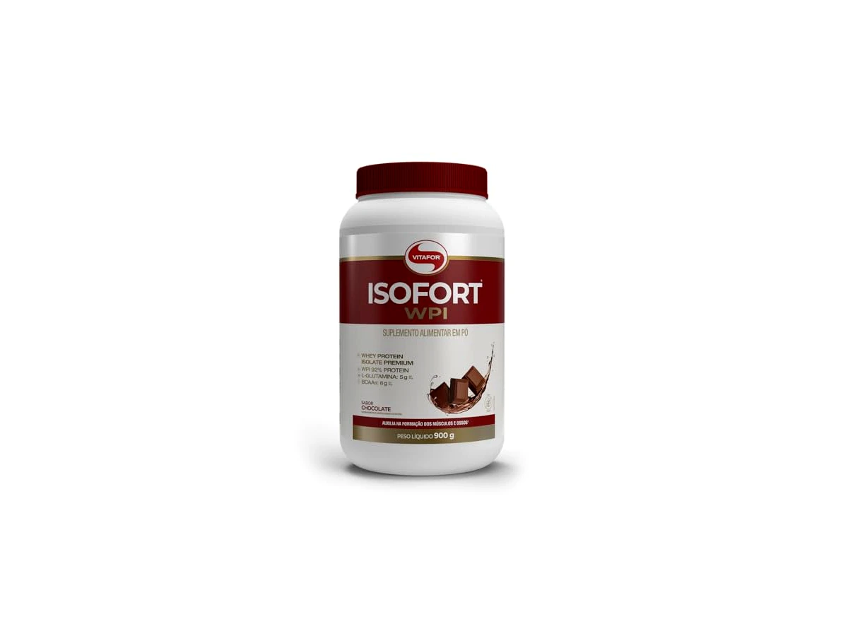 Whey protein isolado 26g de proteína Vitafor Isofort